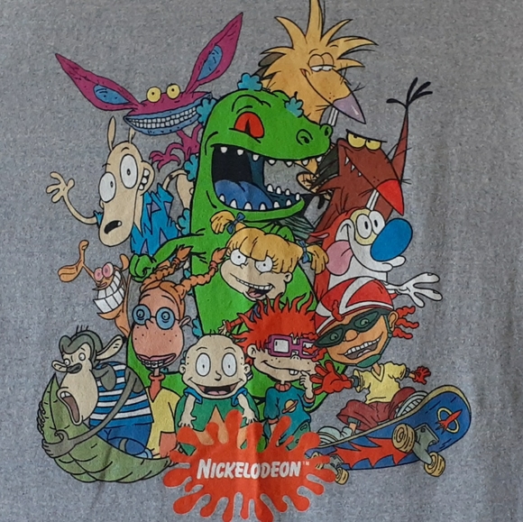 Nickelodeon men's gray short sleeve graphic t-shirt size XL - Picture 3 of 8